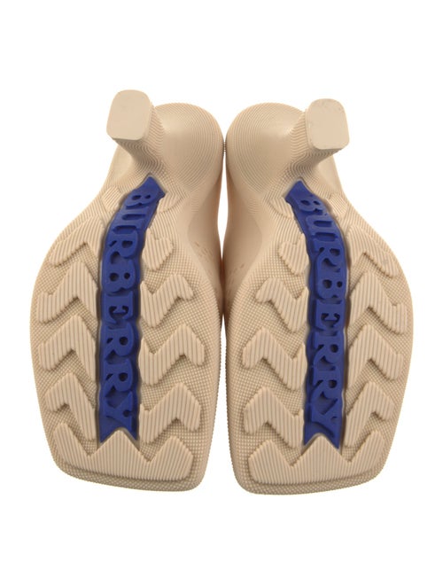 Burberry Rubber Graphic Print Mules