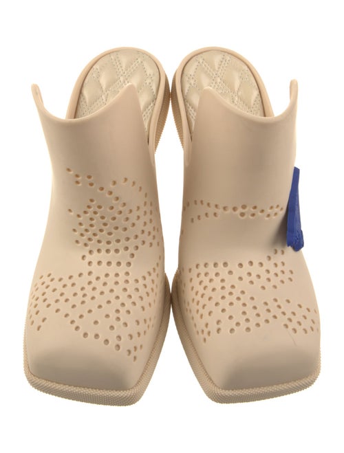 Burberry Rubber Graphic Print Mules