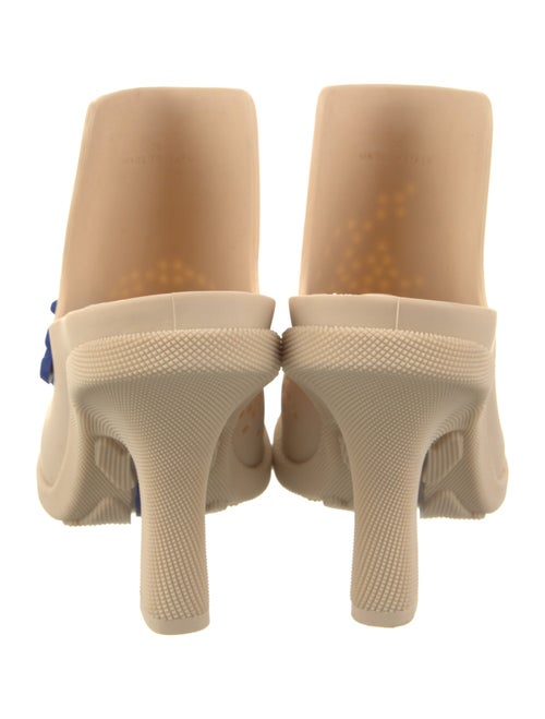 Burberry Rubber Graphic Print Mules