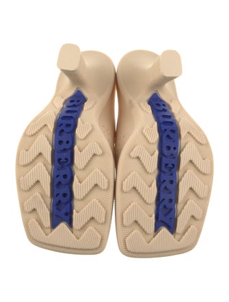 Burberry Rubber Graphic Print Mules