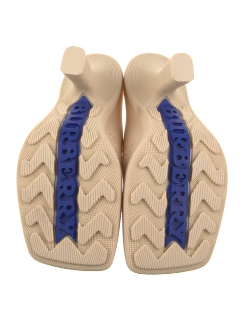 Burberry Rubber Graphic Print Mules