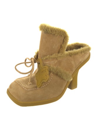 Burberry Suede Mules