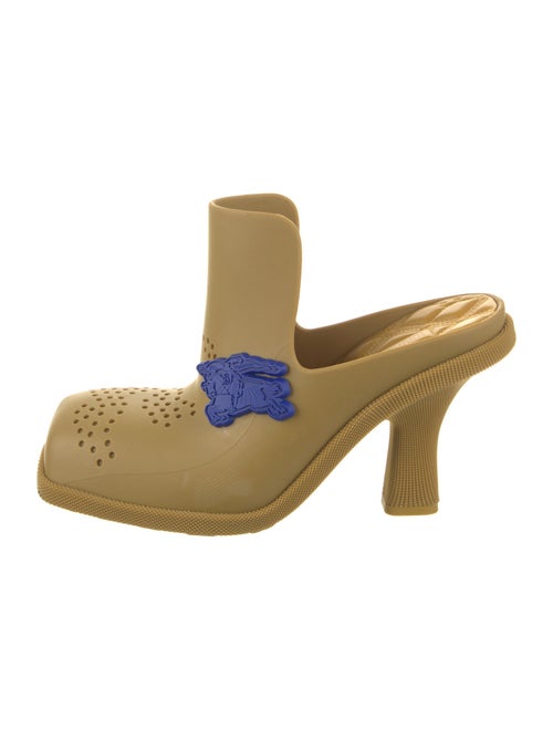 Burberry Rubber Graphic Print Mules