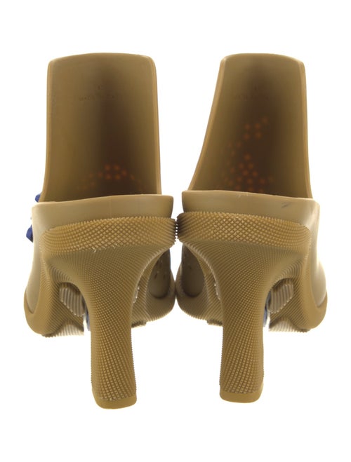 Burberry Rubber Graphic Print Mules