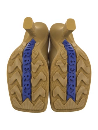 Burberry Rubber Graphic Print Mules