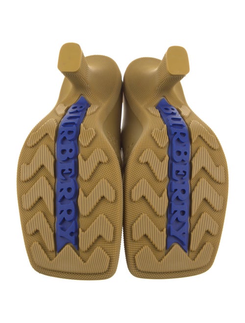 Burberry Rubber Graphic Print Mules