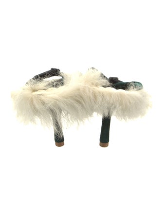 Burberry Velvet Colorblock Pattern Slides