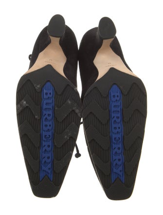 Burberry Suede Lace-Up Boots