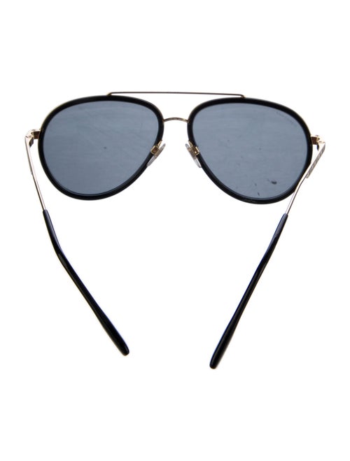 Burberry Nova Check Pattern Aviator Sunglasses