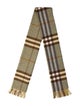 Burberry Cashmere House Check Pattern Scarf