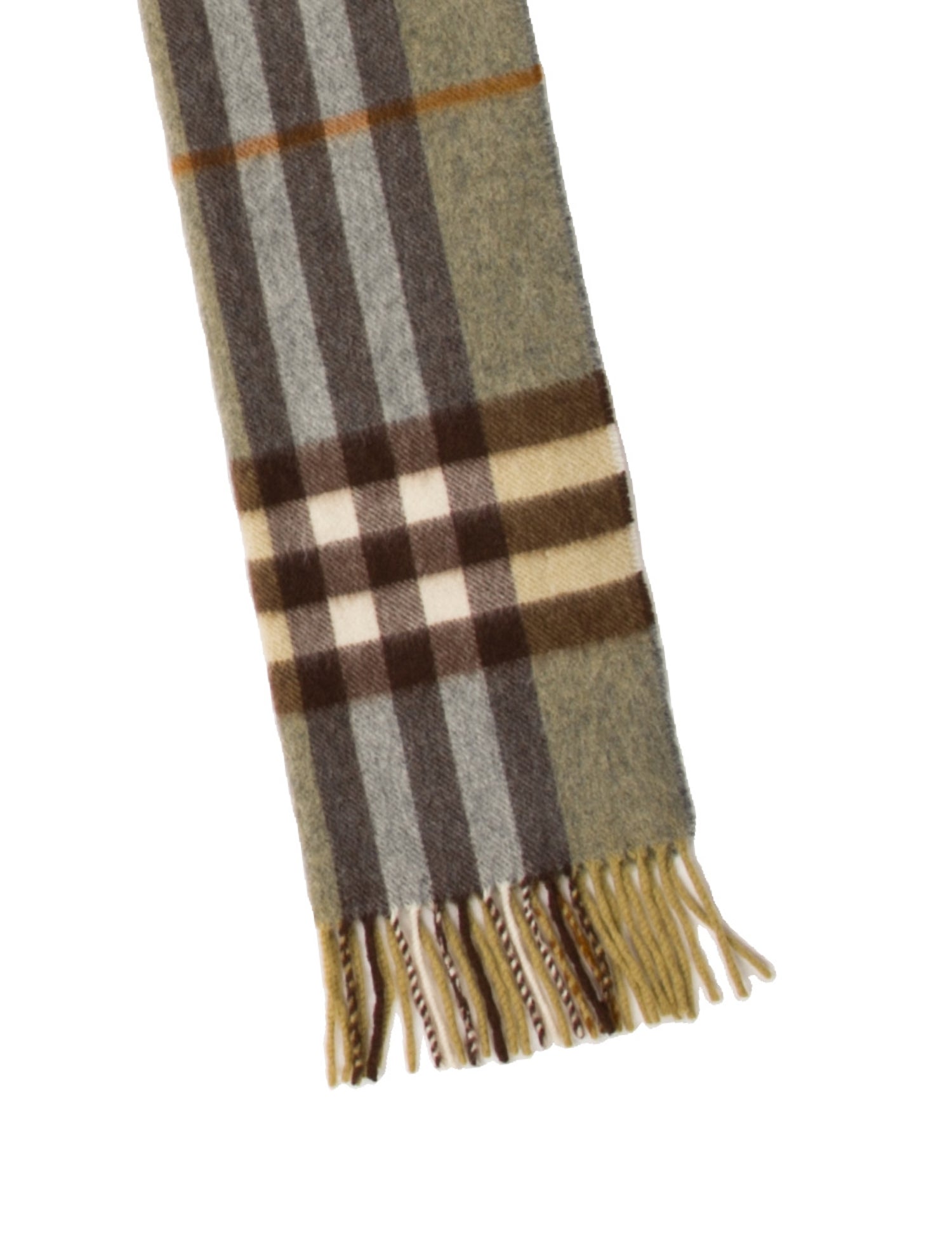 Burberry Cashmere House Check Pattern Scarf