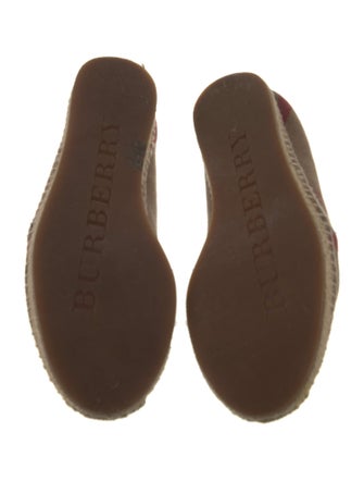 Burberry Canvas Plaid Print Espadrilles