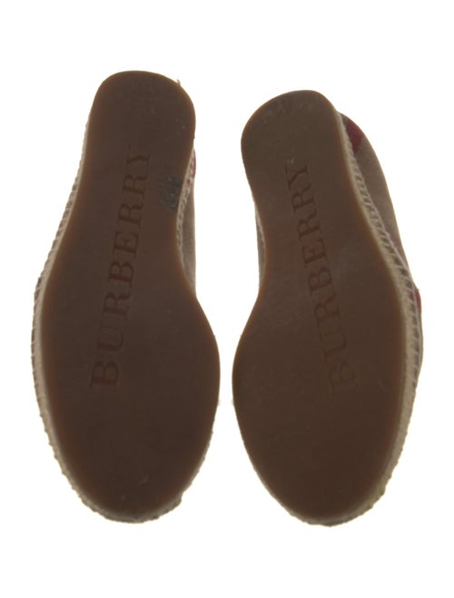 Burberry Canvas Plaid Print Espadrilles