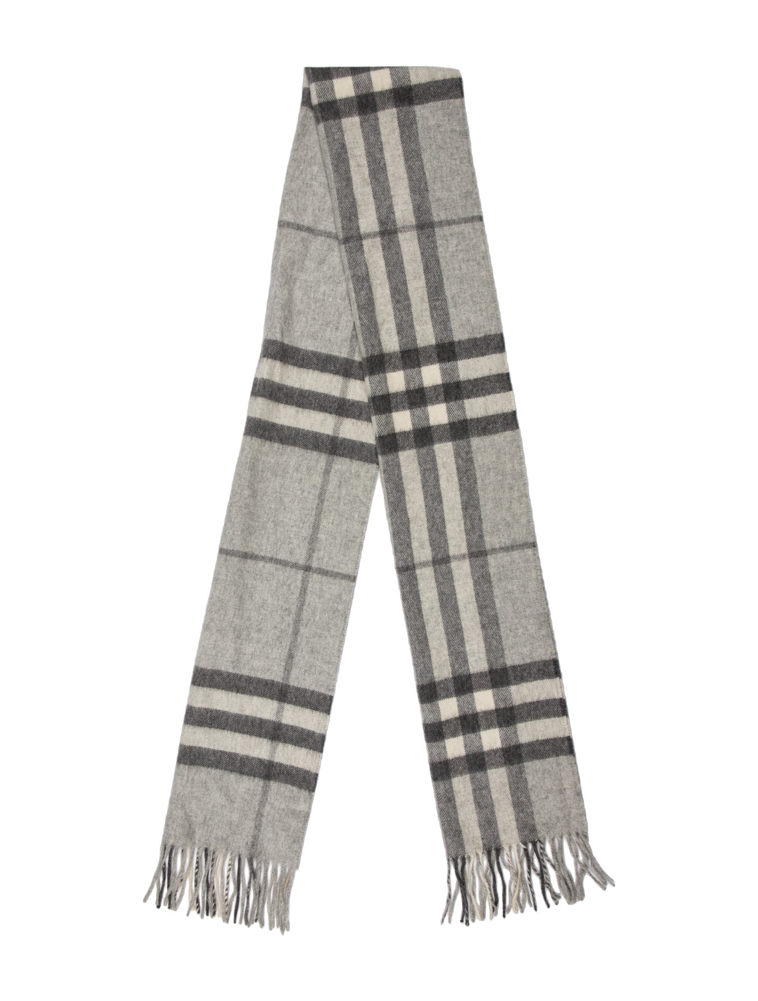 Burberry Cashmere House Check Pattern Scarf