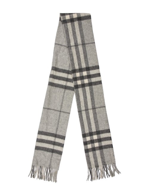 Burberry Cashmere House Check Pattern Scarf