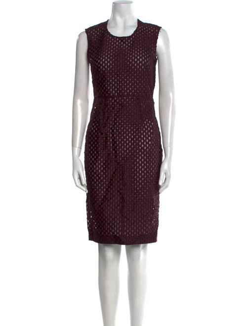 Burberry London Polka Dot Print Knee-Length Dress
