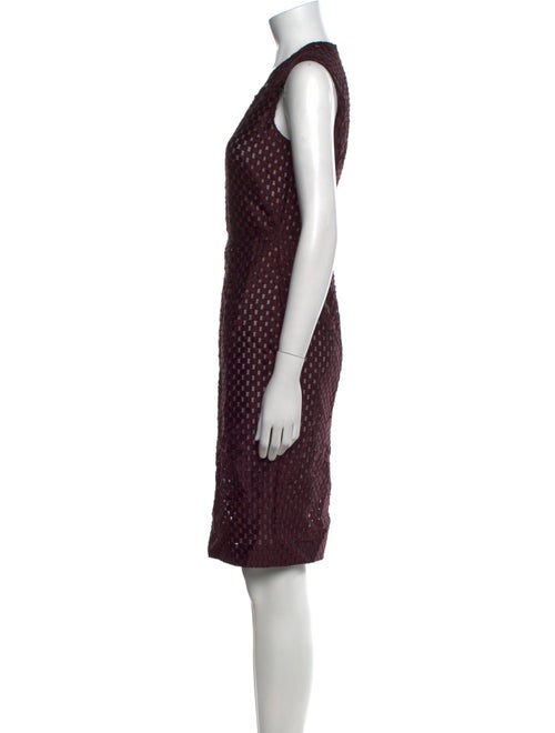 Burberry London Polka Dot Print Knee-Length Dress