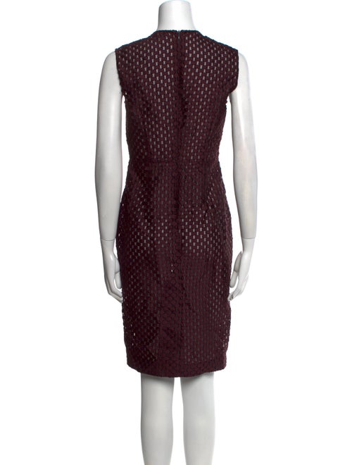 Burberry London Polka Dot Print Knee-Length Dress