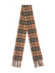 Burberry Cashmere Plaid Print Scarf