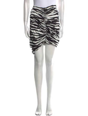 Burberry Animal Print Knee-Length Skirt