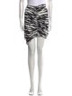 Burberry Animal Print Knee-Length Skirt