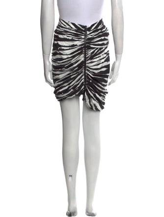 Burberry Animal Print Knee-Length Skirt