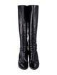 Burberry Leather Studded Accents Boots