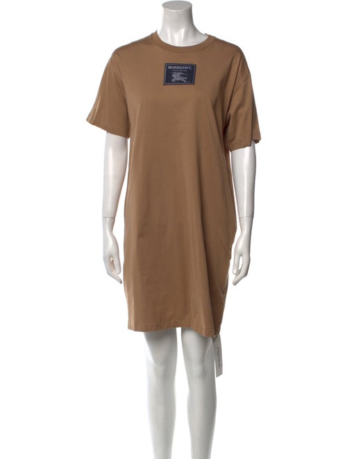 Burberry Crew Neck Mini Dress