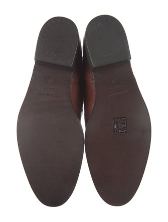 Burberry Leather Lasercut Accents Riding Boots