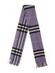 Burberry Cashmere Nova Check Pattern Scarf