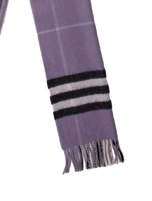 Burberry Cashmere Nova Check Pattern Scarf