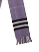 Burberry Cashmere Nova Check Pattern Scarf