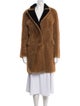 Burberry Colorblock Pattern Fur Coat