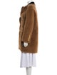 Burberry Colorblock Pattern Fur Coat