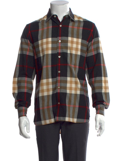 Burberry Nova Check Pattern Long Sleeve Shirt