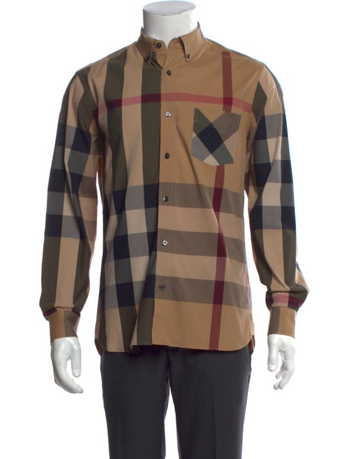Burberry Exploded Check Pattern Long Sleeve Shirt