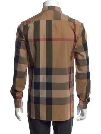 Burberry Exploded Check Pattern Long Sleeve Shirt