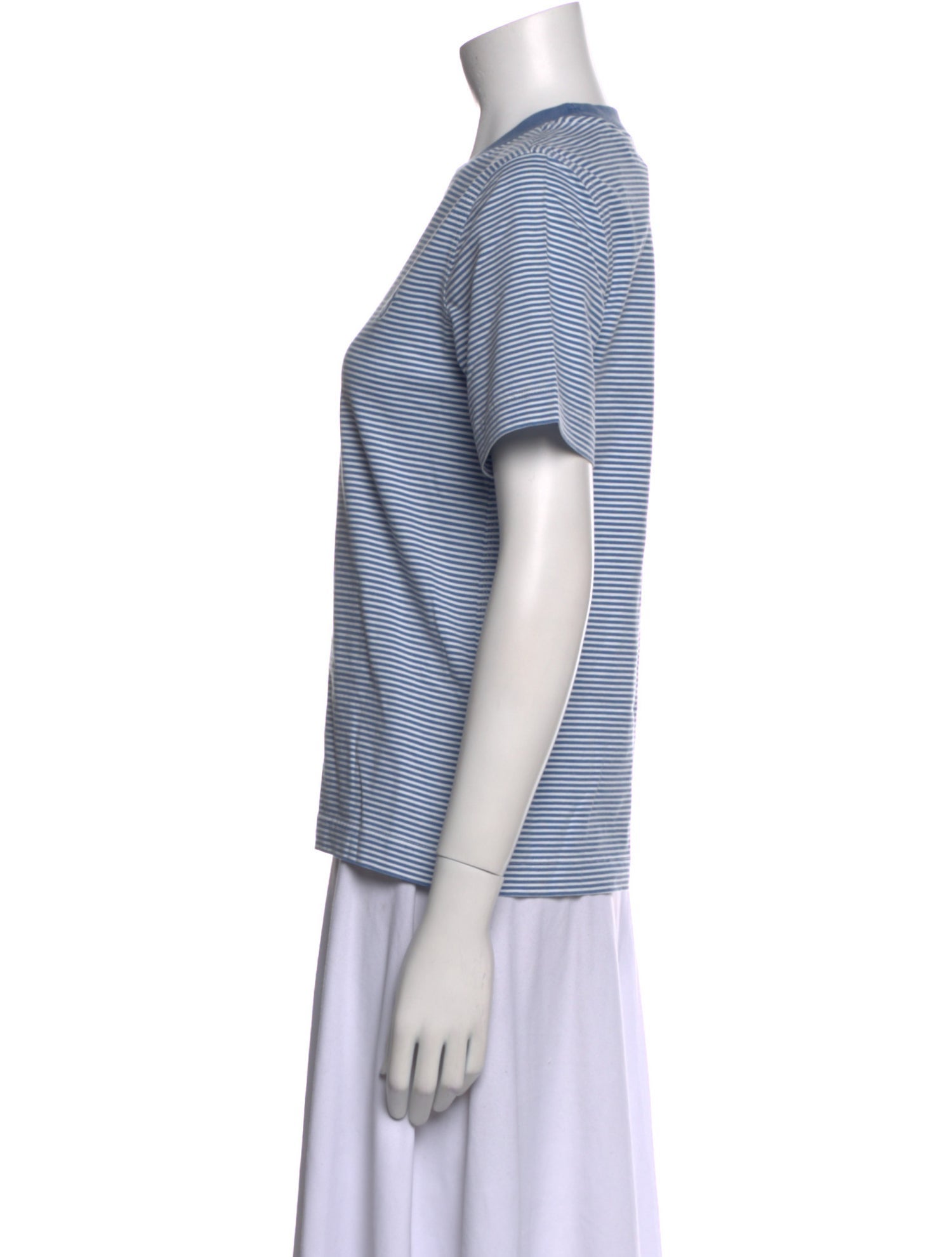 Burberry Striped Crew Neck T-Shirt w/ Tags