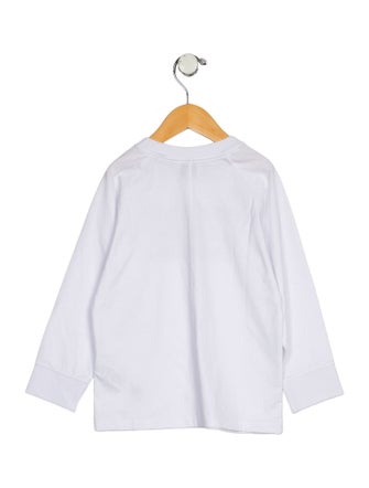 Burberry Girls' Solid Long Sleeve Graphic T-Shirt