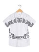 Burberry Boys' Graphic Casual Short Sleeve Button Up Shirt