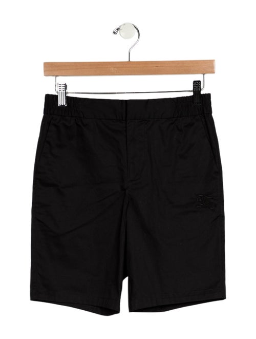 Burberry Boys' Solid Embroidered Shorts