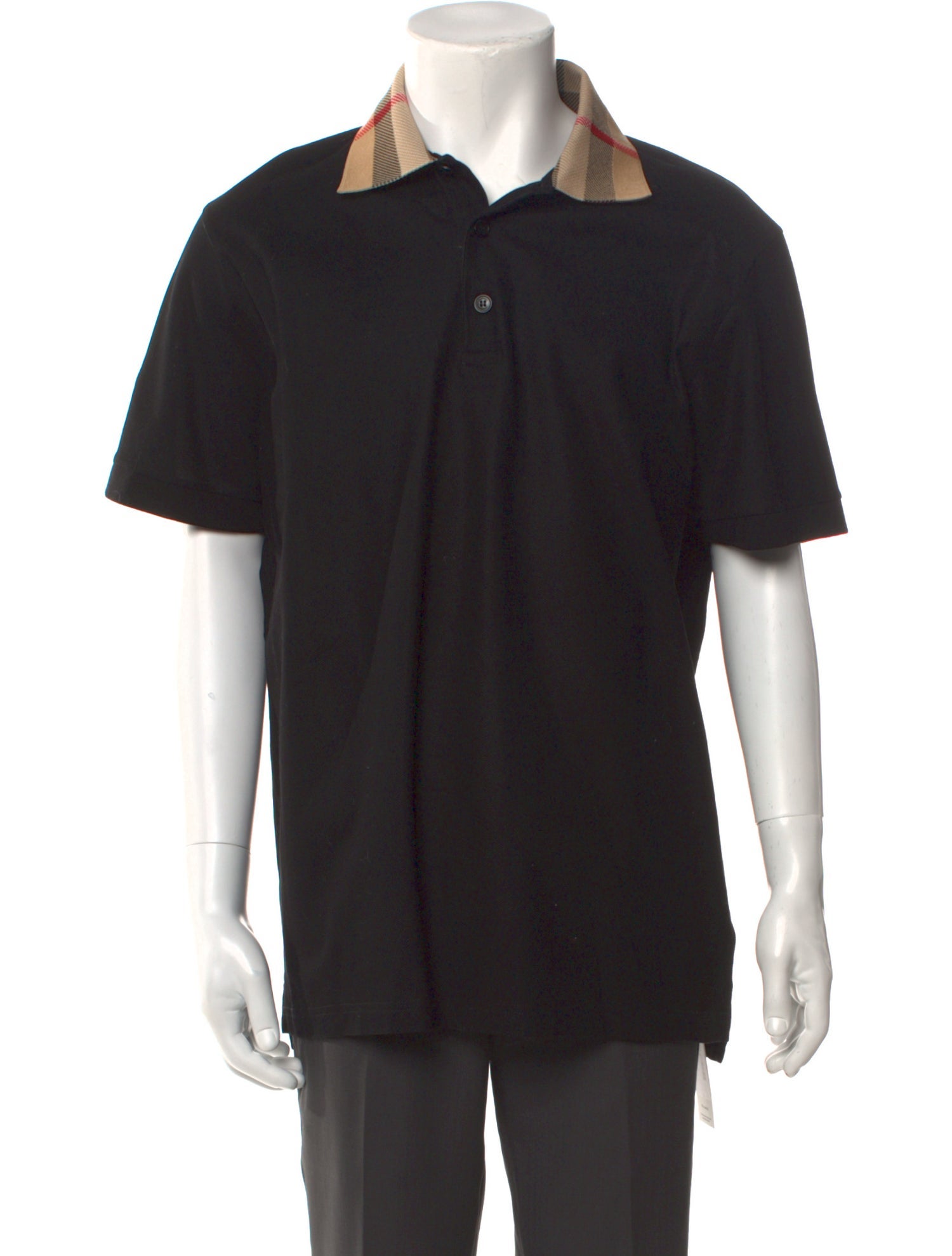 Burberry Nova Check Pattern Collar Polo Shirt w/ Tags