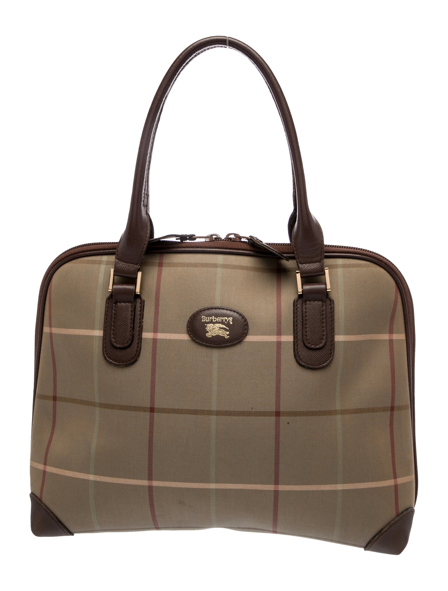 Burberry's Canvas Top Handle Bag Vintage