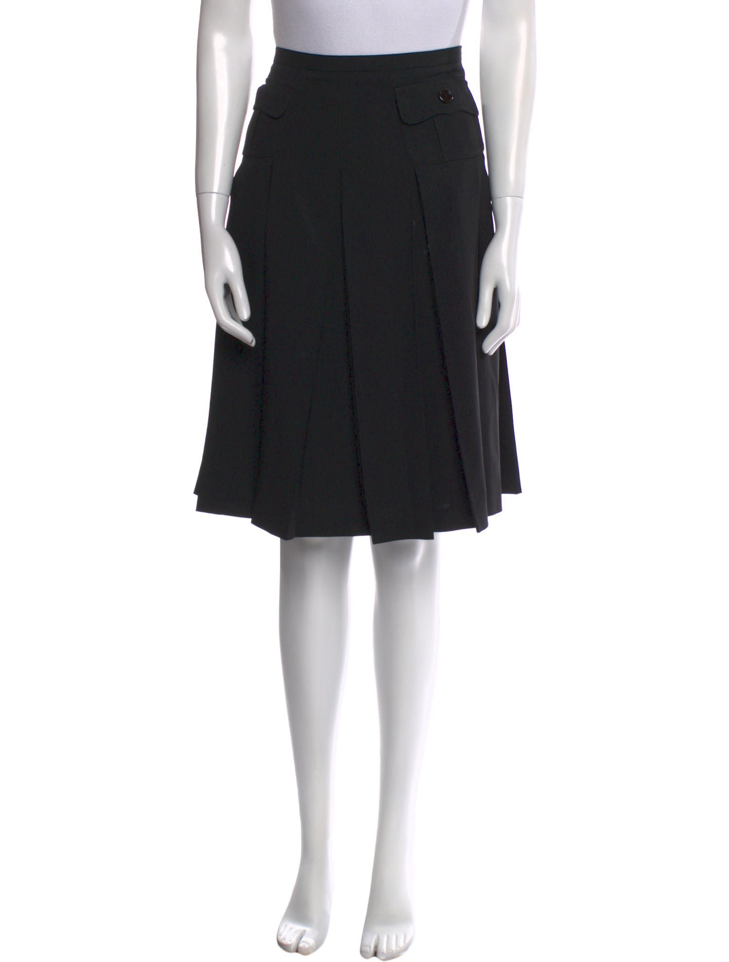 Burberry Virgin Wool Knee-Length Skirt