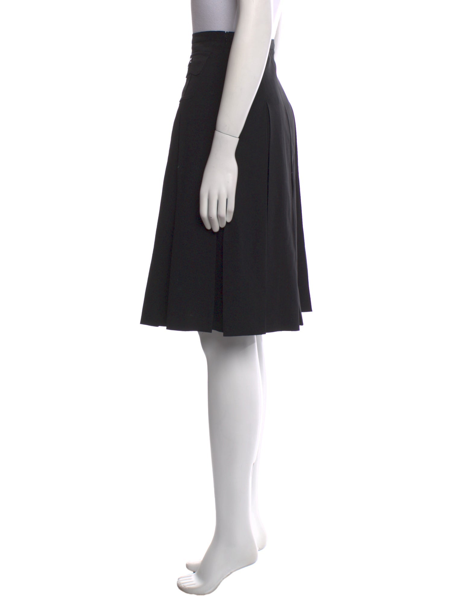 Burberry Virgin Wool Knee-Length Skirt