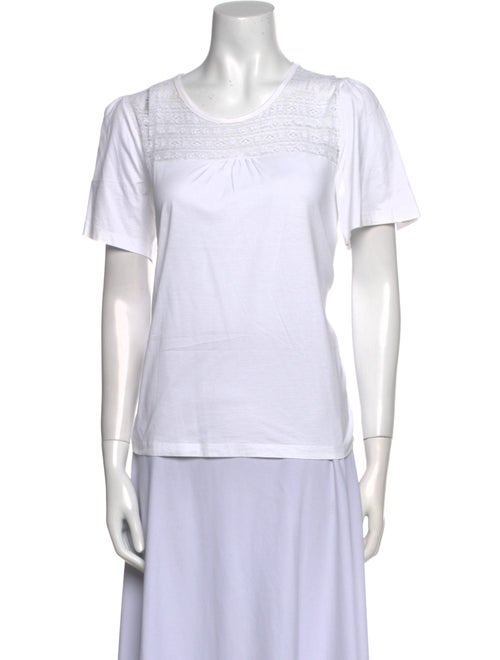 Burberry Scoop Neck Short Sleeve T-Shirt