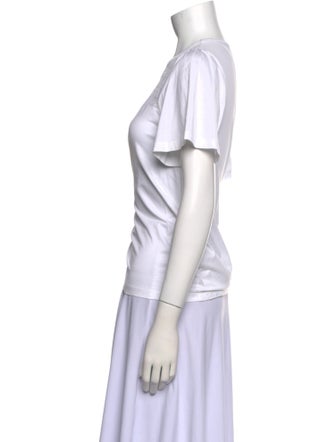 Burberry Scoop Neck Short Sleeve T-Shirt