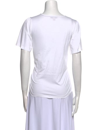 Burberry Scoop Neck Short Sleeve T-Shirt