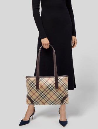Burberry Haymarket Check Shoulder Bag
