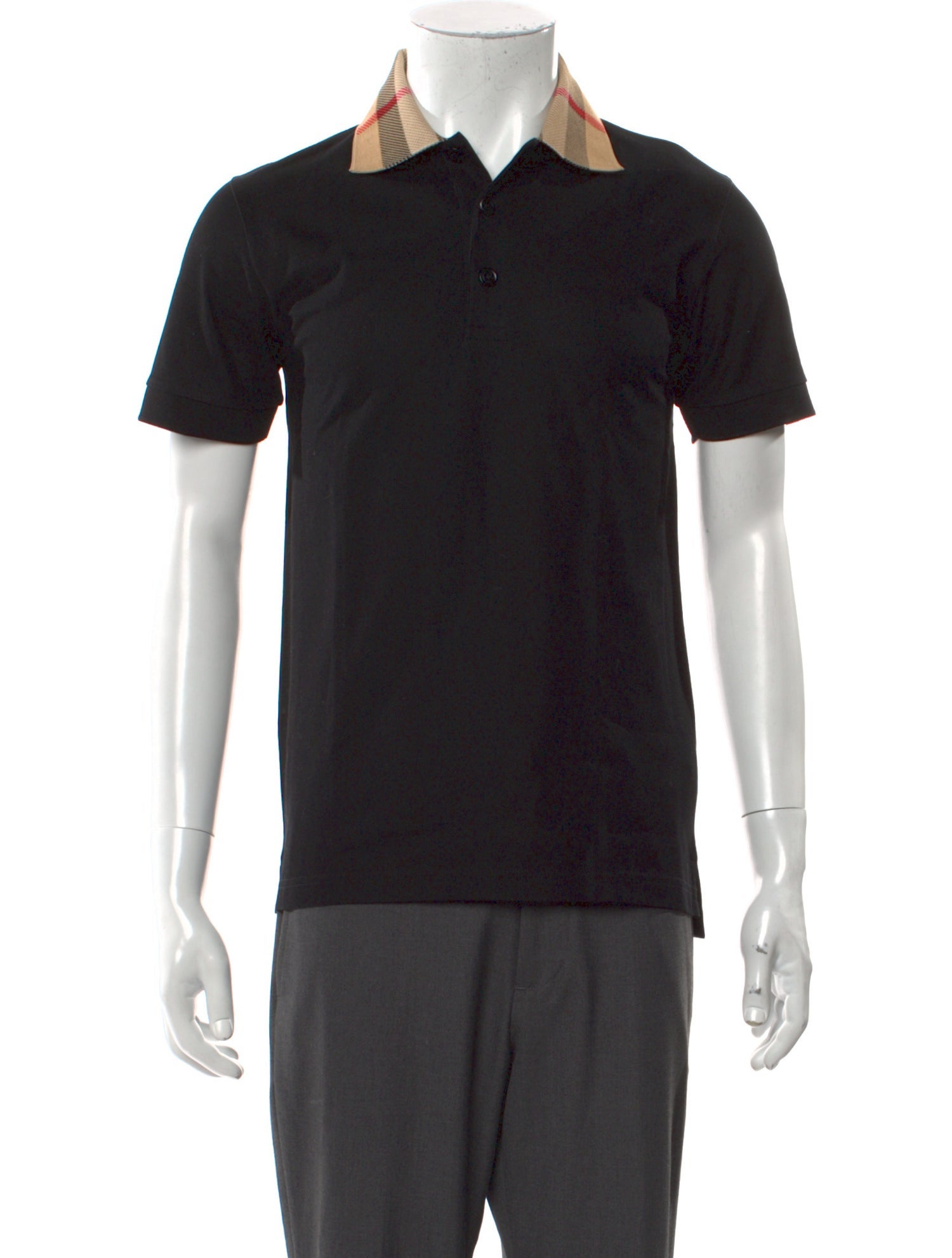 Burberry V-Neck Short Sleeve Polo Shirt w/ Tags